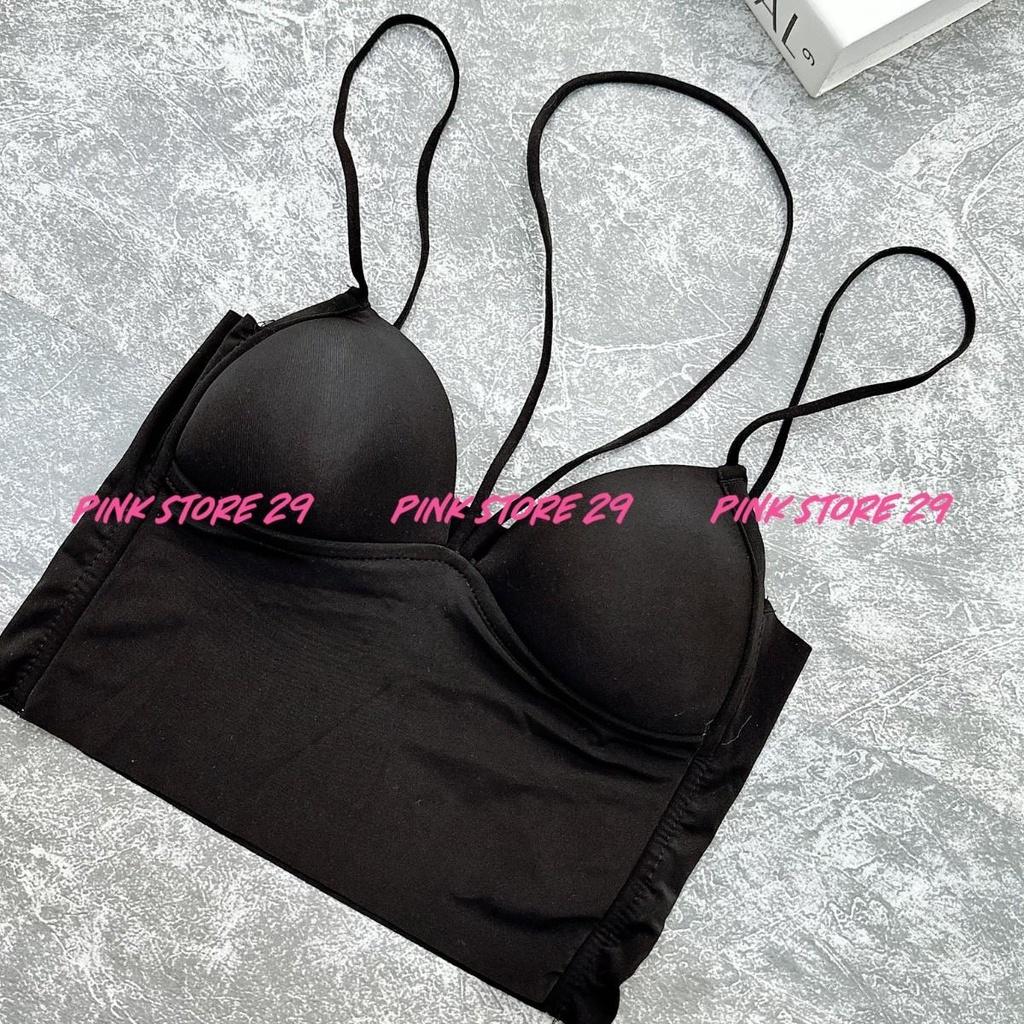 Áo croptop dáng bra PINKSTORE29 kiểu dây choàng cổ gợi cảm A5602
