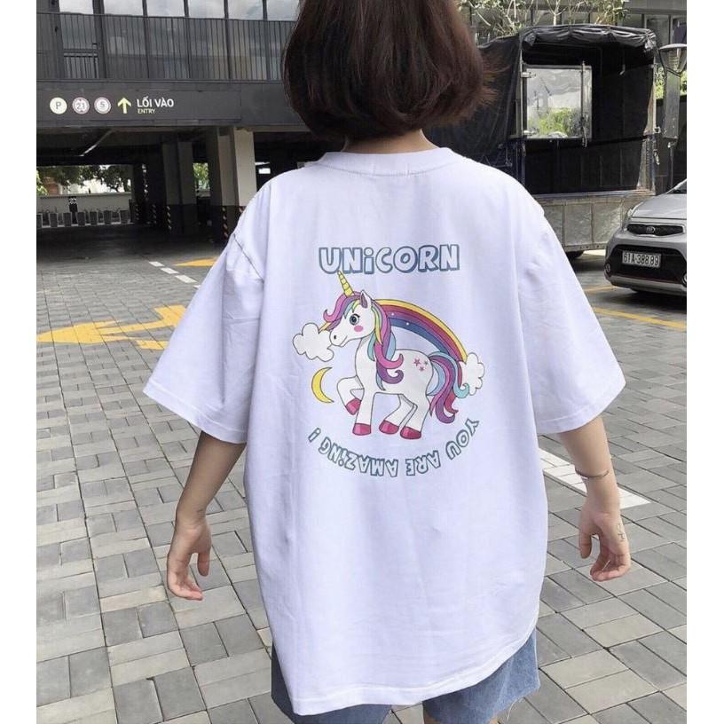 Áo thun áo phông tay lỡ Unisex UNICORN 4 màu full size M L XL THE 1992