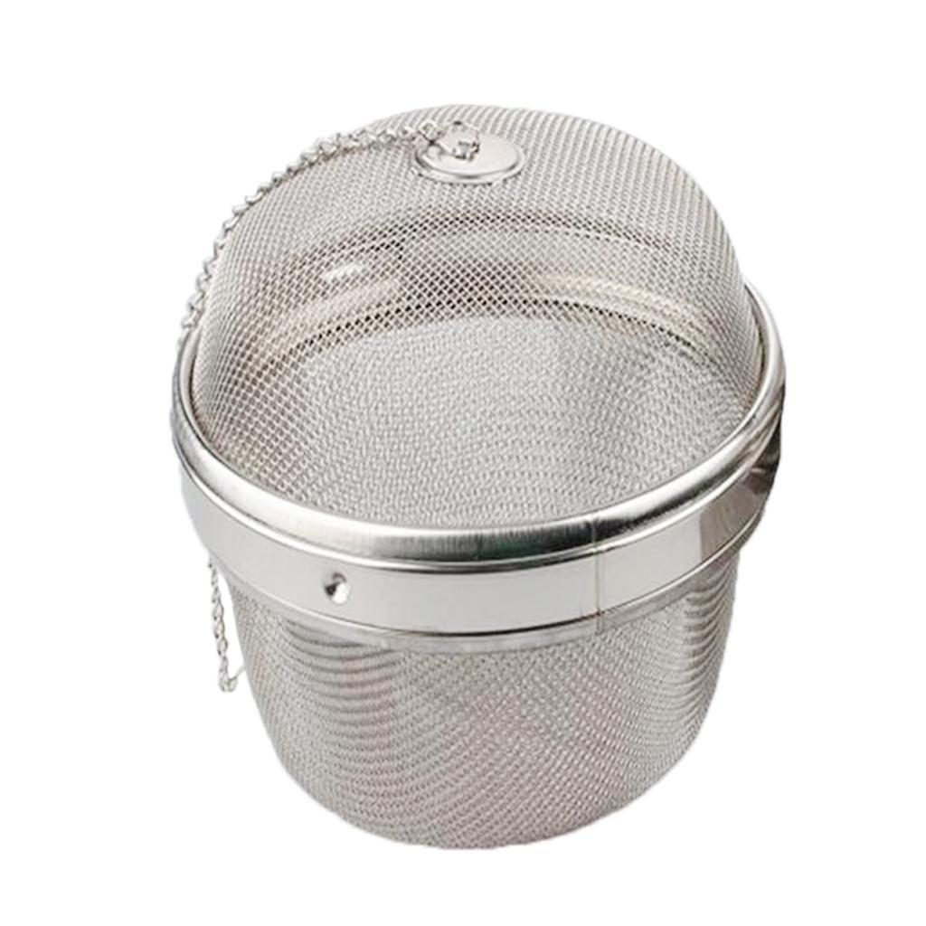 2x Stainless Steel Infuser Strainer Mesh Tea Filter Spoon Spice Ball 13cm