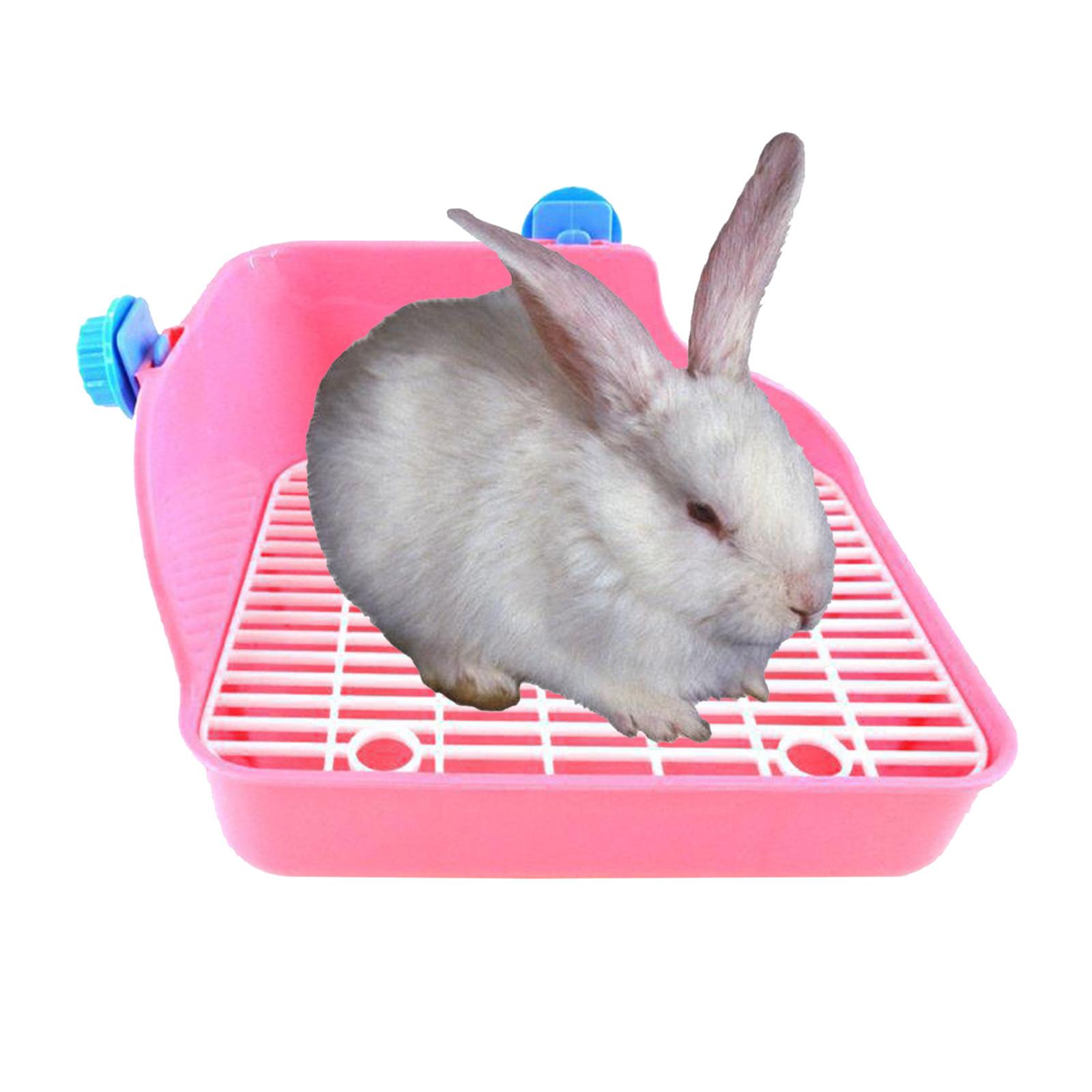 Rabbit Toilet Box Tray Pets Hamster Indoor Potty Trainer Guinea Pig