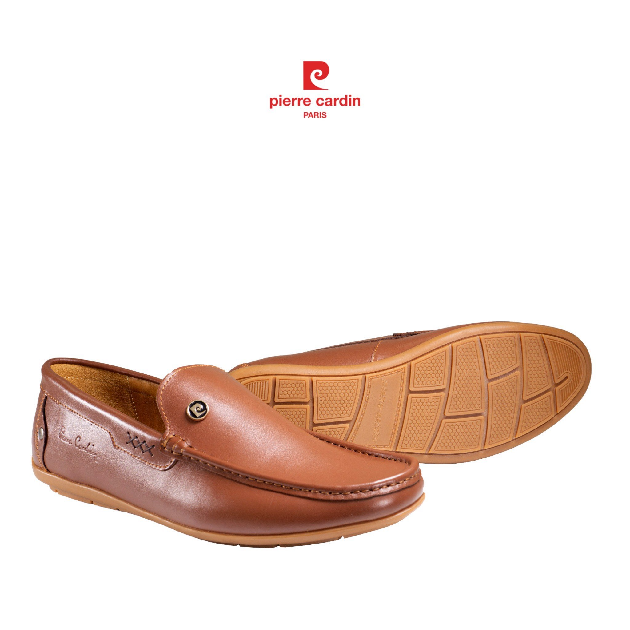 Hình ảnh Giày lười da bò nam Pierre Cardin, phong cách cổ điển, sang trọng, đa dạng màu sắc PCMFWL 739
