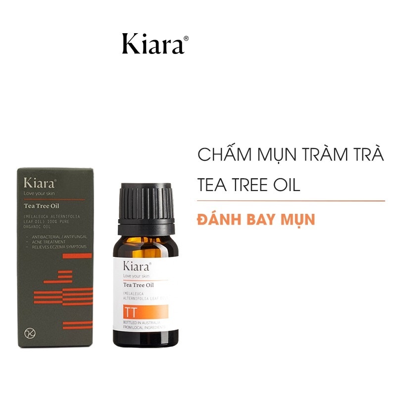 Bộ Đôi Giảm Mụn Dịu Nhẹ Cho Da Nhạy Cảm Kiara Tea Tree Oil và Evening Primrose Oil