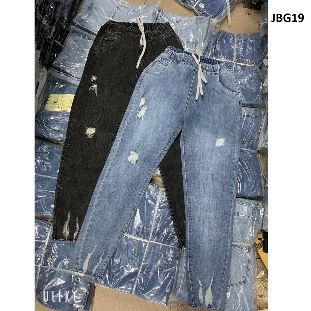 Quần jean baggy lưng thun co giãn JBG18