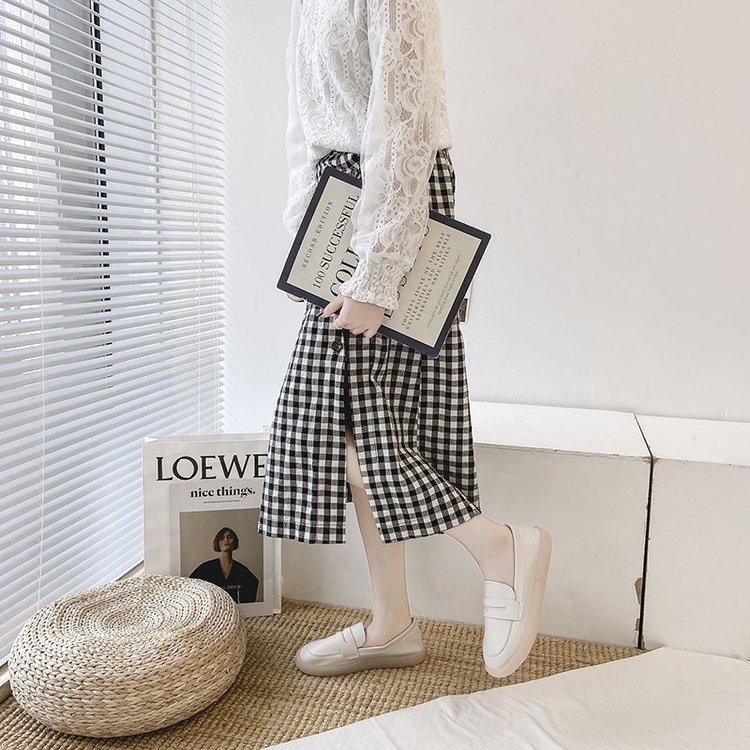 Giày Mũi Tròn Trơn Màu Xinh Xắn Dành Cho Nữ