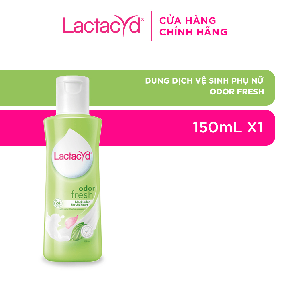 Dung Dịch Vệ Sinh Phụ nữ Lactacyd Odor Fresh Ngăn Mùi 24H 150ml