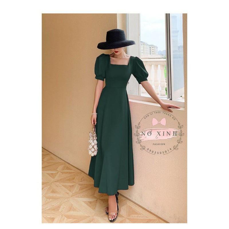 Đầm Maxi Tay Phồng Cao Cấp Loại 1 Đủ Size M-L-XL-XXL