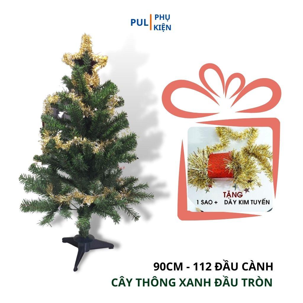 Cây thông noel xanh 90cm mini để bàn trang trí giáng sinh