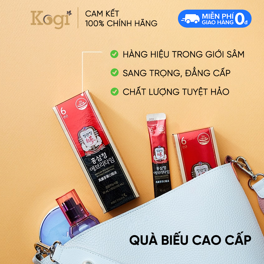 Tinh Chất Hồng Sâm Pha Sẵn KGC Cheong Kwan Jang Extract Everytime New (30 gói)