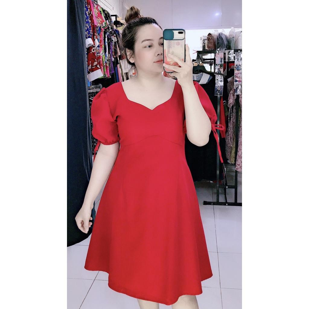 ĐẦM BIGSIZE SUÔNG TAY PHỒNG NƠ