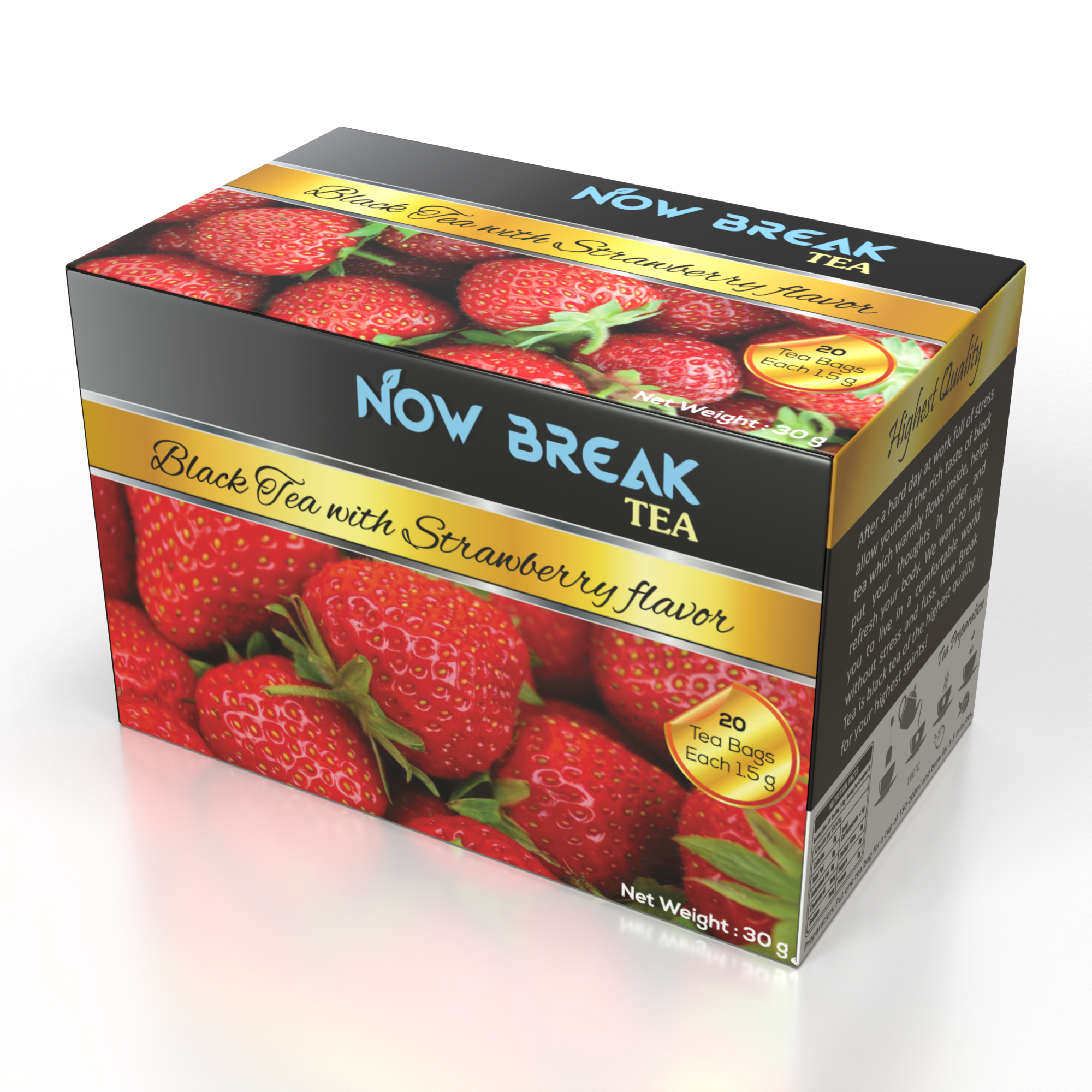 1 Hộp Trà Dâu Tây Now Break Tea