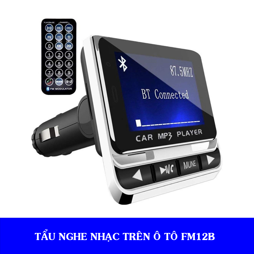 Tẩu Nghe Nhạc Trên Ô Tô,Gọi Điện Thoại Rảnh Tay Qua Bluetooth,Cổng USB,Thẻ Nhớ