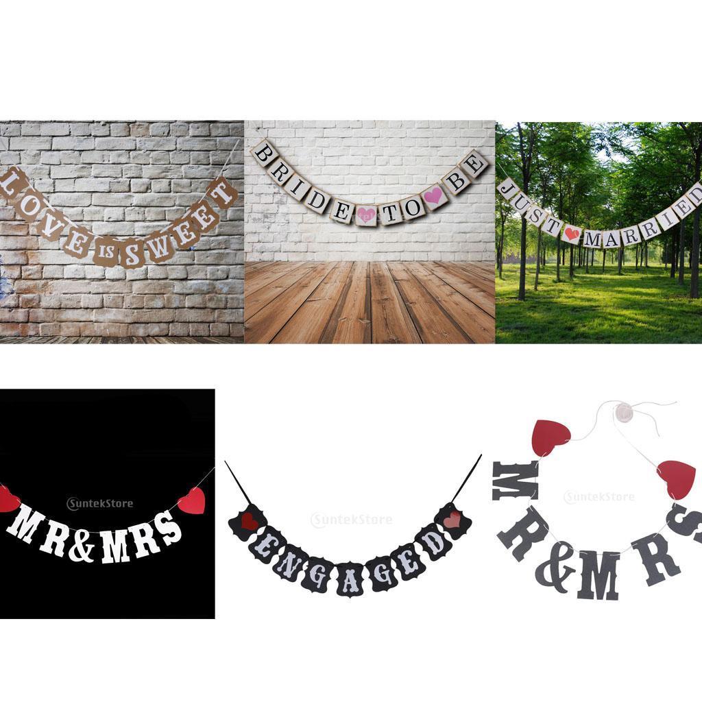 Hình ảnh ENGAGED Party Decoration Bunting Garland Banner