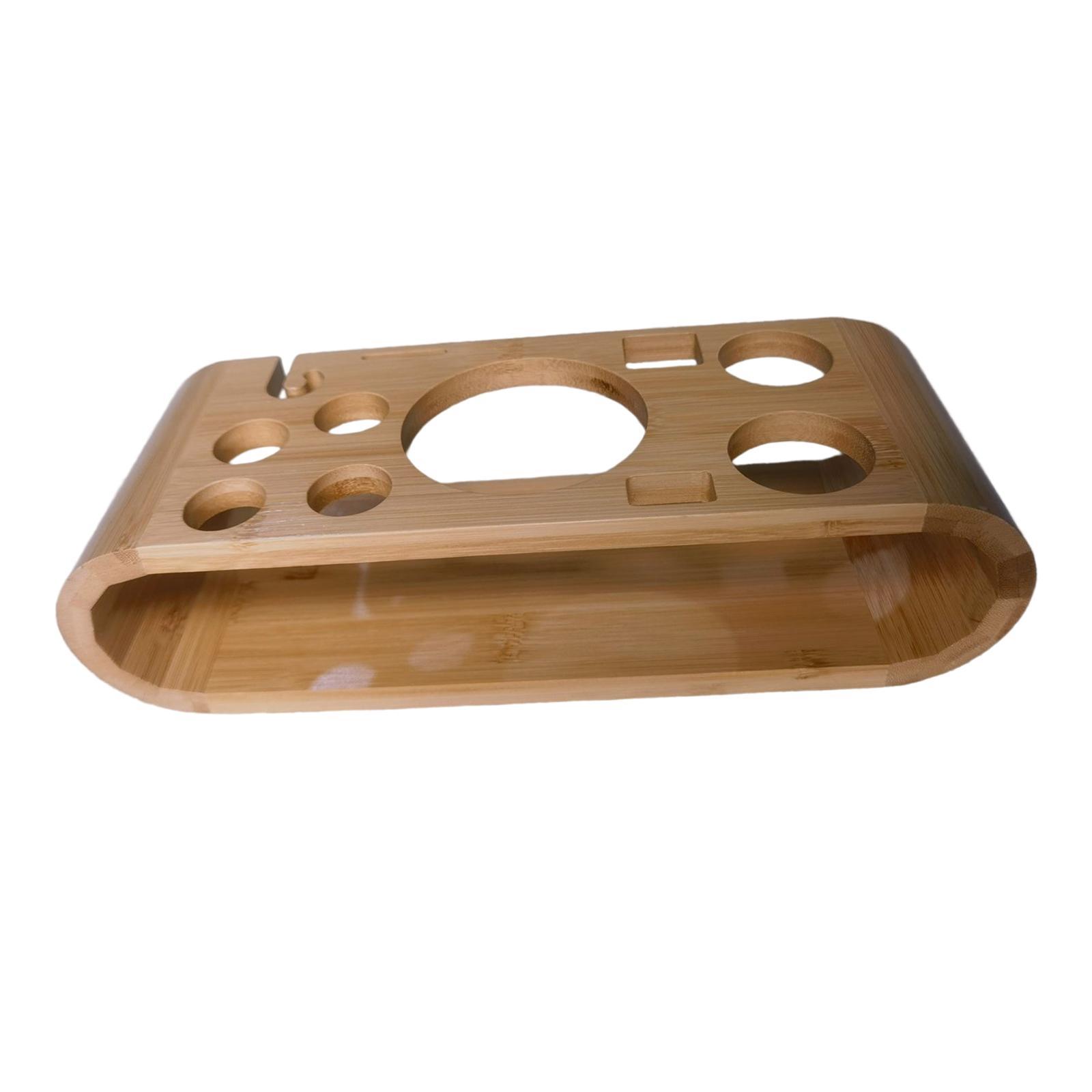 Cocktail Shaker Wooden Rack Equipment Display Stand for Home Party Beginners