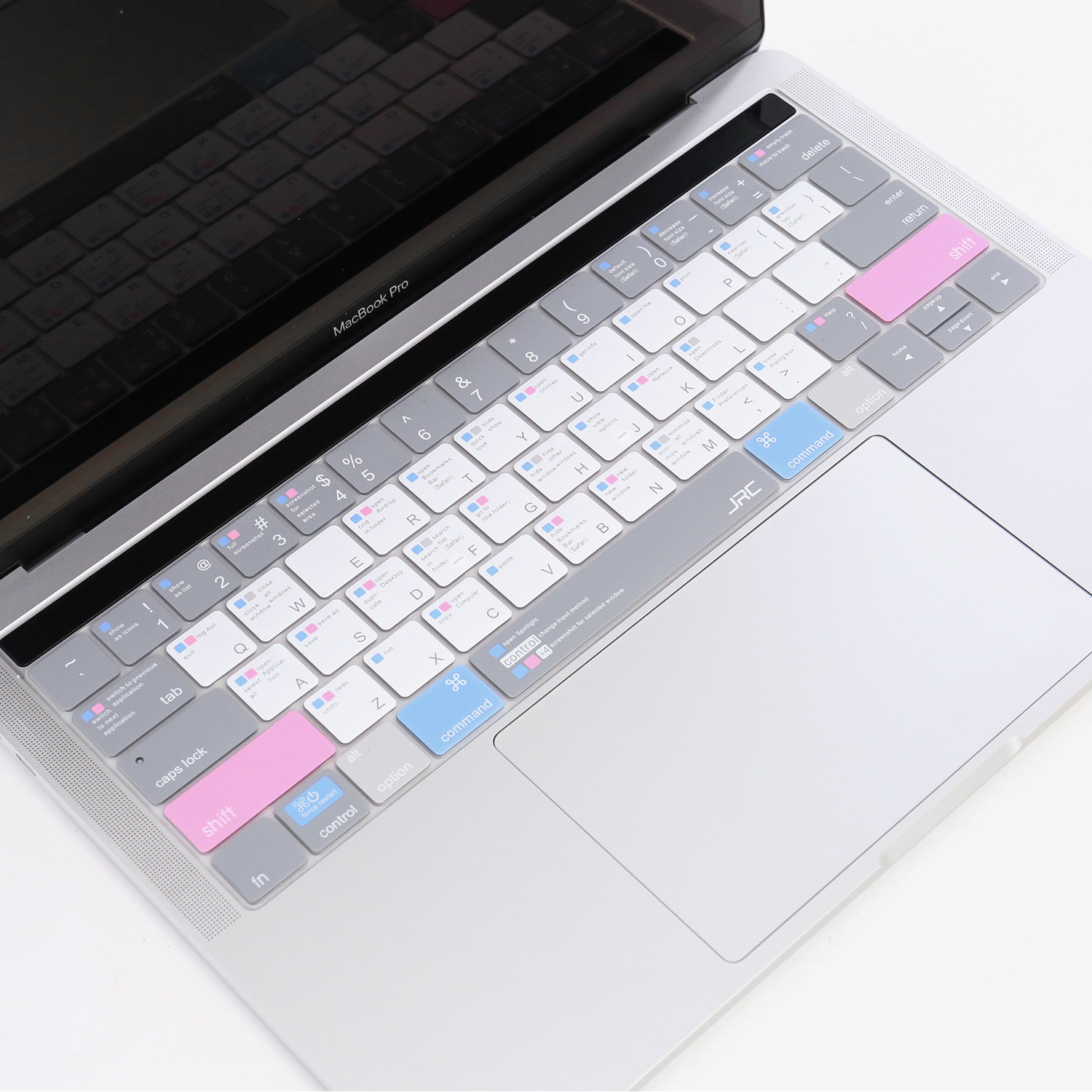 Miếng lót, Phủ Bàn Phím Macbook 3 Màu Shortcut - Chống nước, bụi bẩn - Hàng Chính Hãng JRC