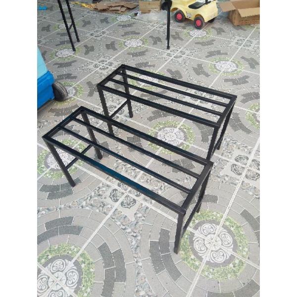 Set 2 Kệ kê chậu hoa-cây cảnh Dài 70cm Rộng 25cm Cao 40cm. 4 chân. 2 giằng chân. Hộp kẽm 20mmx20mm