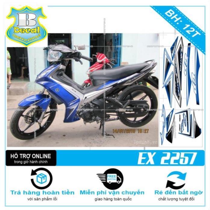 TEM RỜI EX 2010 TRẮNG XANH GP 2257