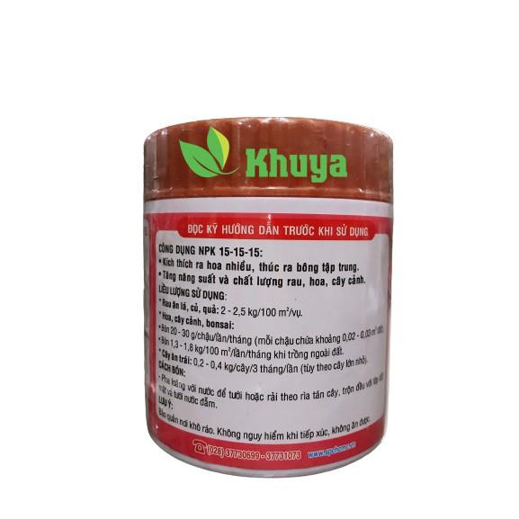 PHÂN BÓN HỖN HỢP NPK HÀN-VIỆT NPK 15-15-15 hủ 200gr CHUYÊN DÙNG RAU MÀU – HOA – CÂY CẢNH