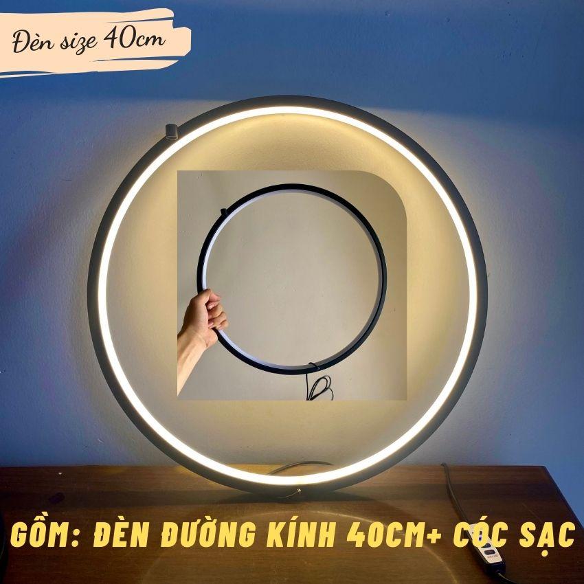 Vòng tròn đèn led trang trí tiểu cảnh, Vòng hào quang tôn dáng tượng, lũa, cây cảnh decor trang trí tượng gốm tiểu cảnh