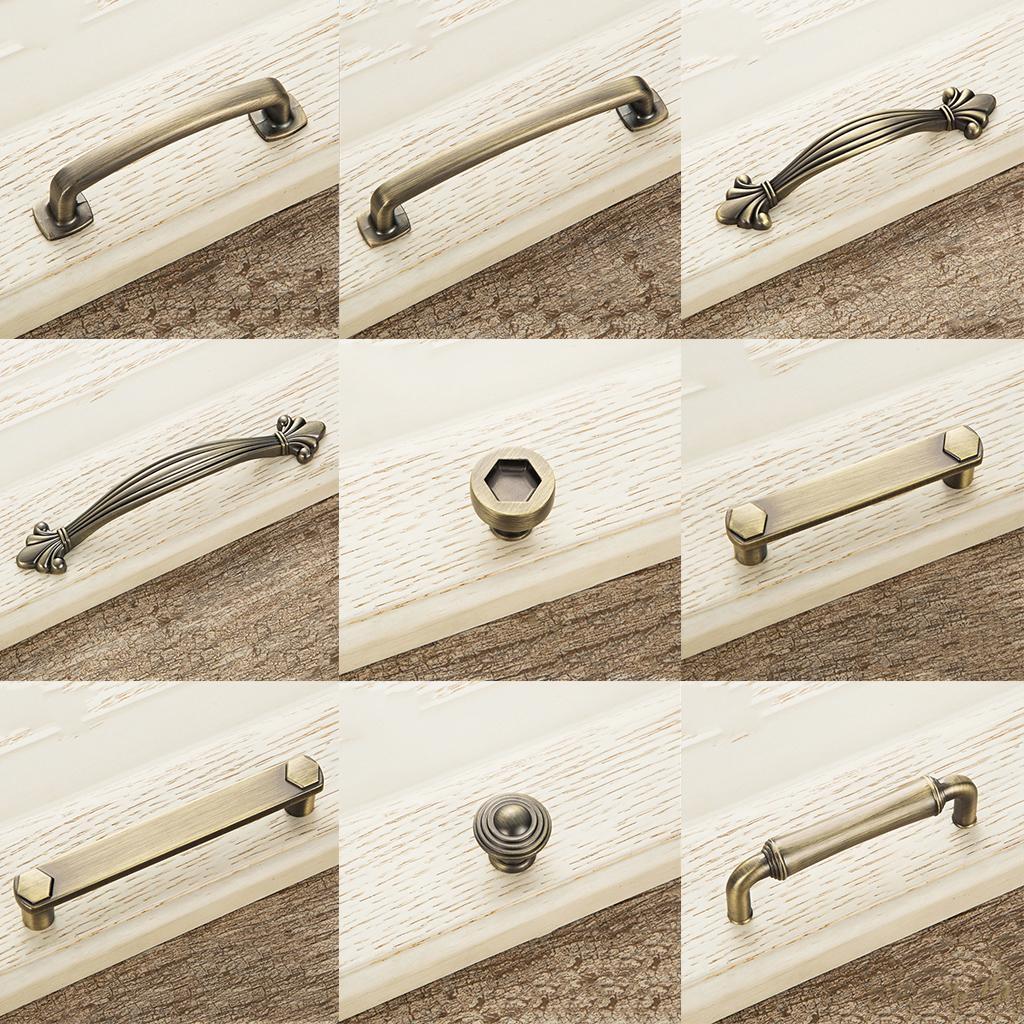 European Retro Pull Handles Knobs For Cabinet Drawer Cupboard Furniture
