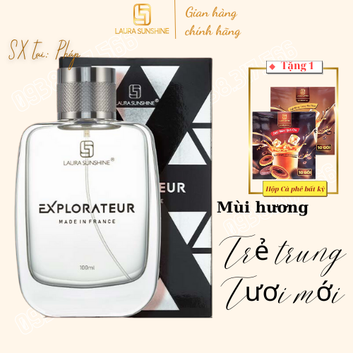 Nước hoa nam Laura Paris 04 Explorateur - Nước hoa nam Laura Sunshine Nhật Kim Anh mùi 04 (100ml)