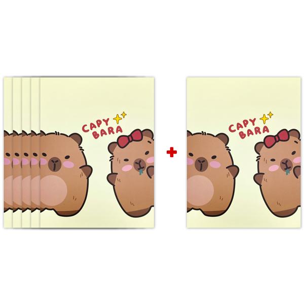 [MUA 5 TẶNG 1] Tập Học Sinh Capybara - 4 Ô Ly Vuông - 96 Trang 120gsm - The Sun 02