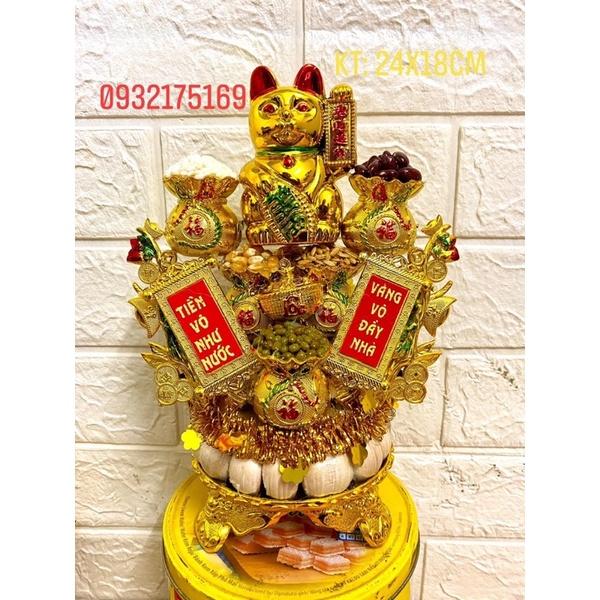 Tháp tỏi ông Mèo chiêu tài ngũ đậu túi Lộc