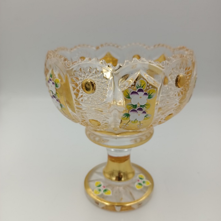 Chân Bồng Pha Lê Mạ Vàng Phong Cách Royal Sang Trọng