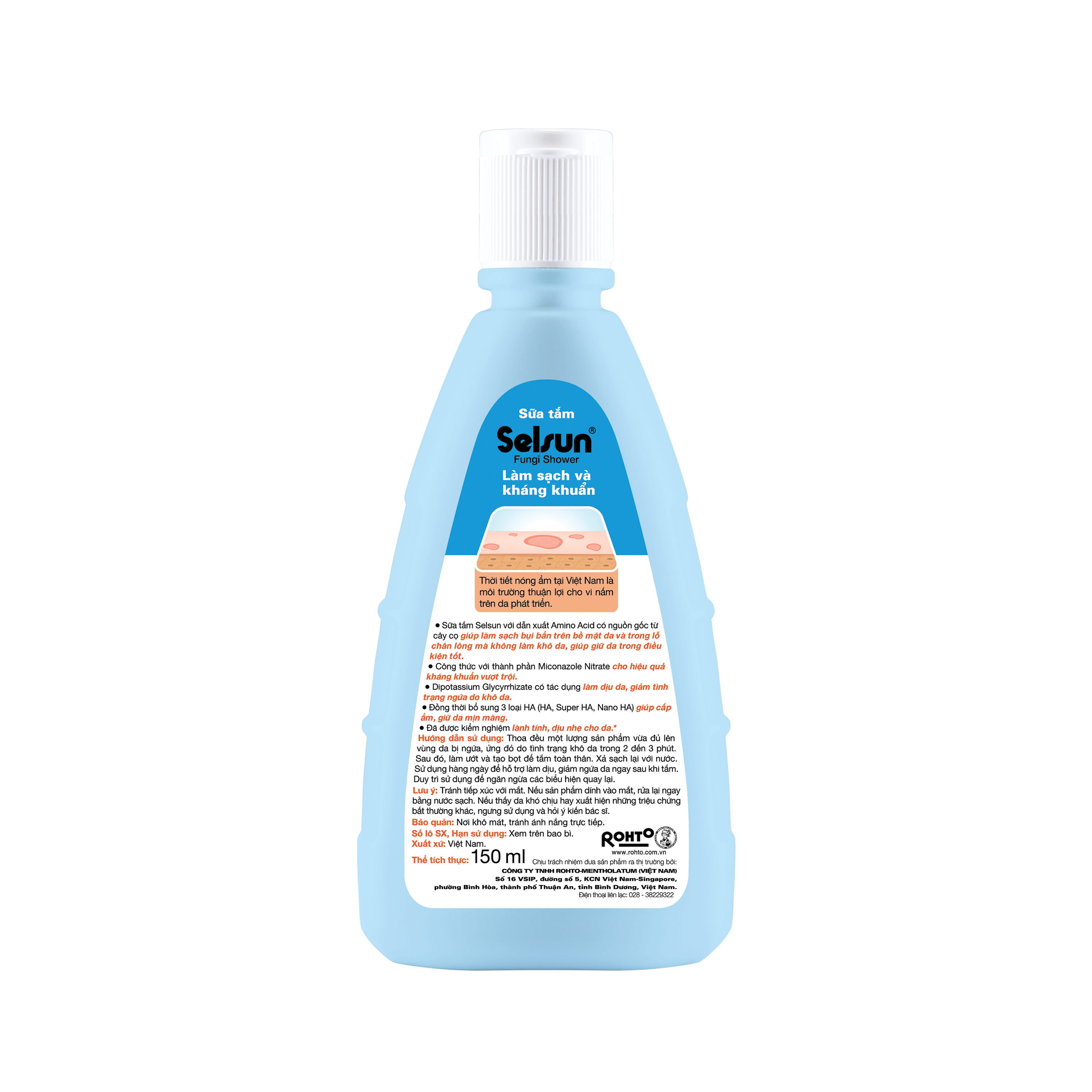 Sữa Tắm Selsun Fungi Shower 150 ml