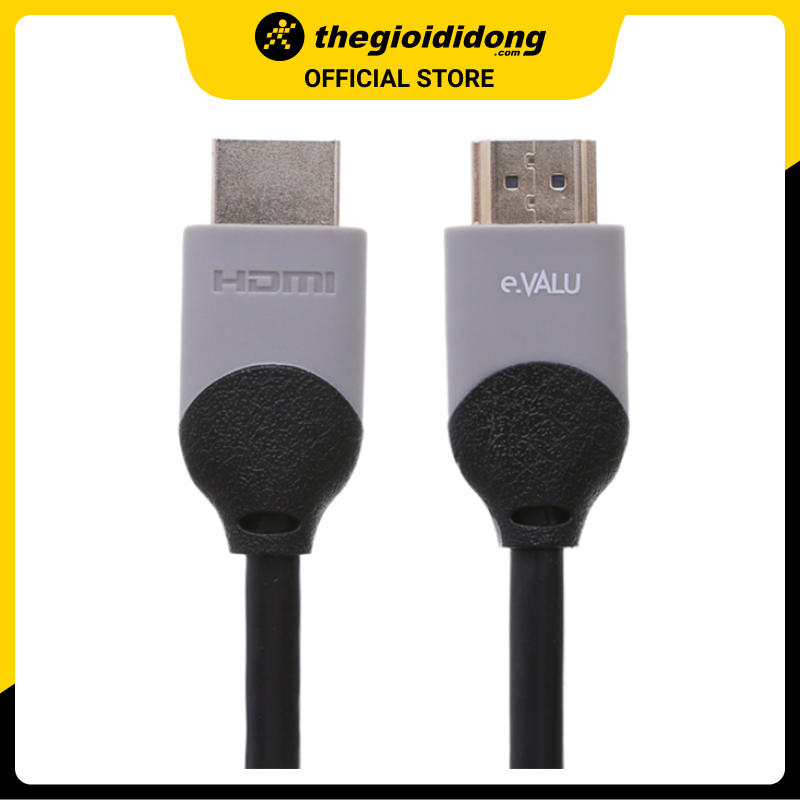 Cáp HDMI 2.0 Tròn 2.0m eVALU DS201-WB - Hàng chính hãng