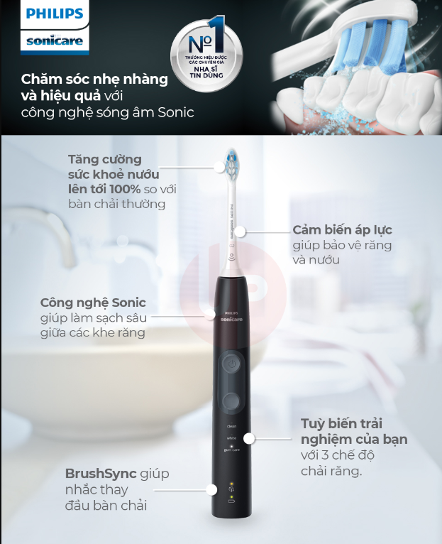 Bàn chải đánh răng Philips sonicare protectiveclean 5100