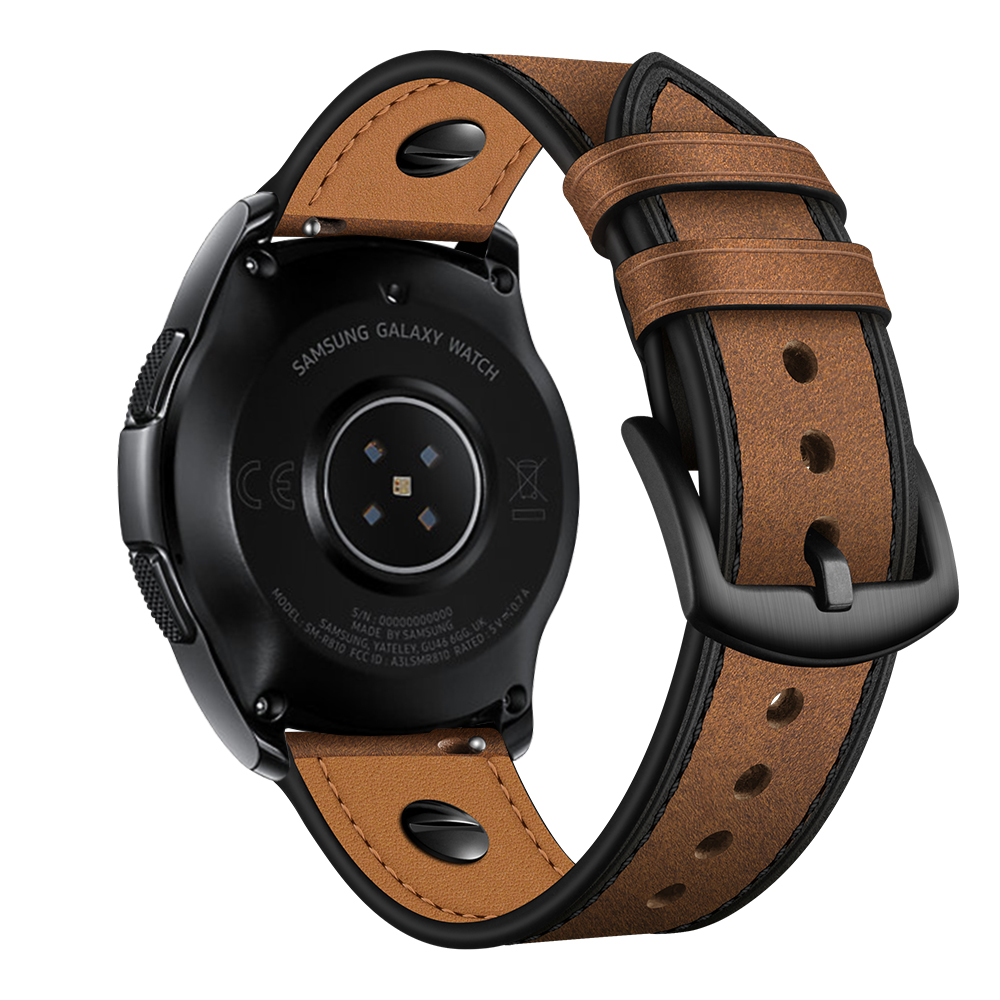 Dây Da Bò Nailed cho Galaxy Watch 4 / Watch 4 Classic / Galaxy Watch 3 / Galaxy Active 2 / Gear S3 / Garmin Vivo Venu / Huawei GT