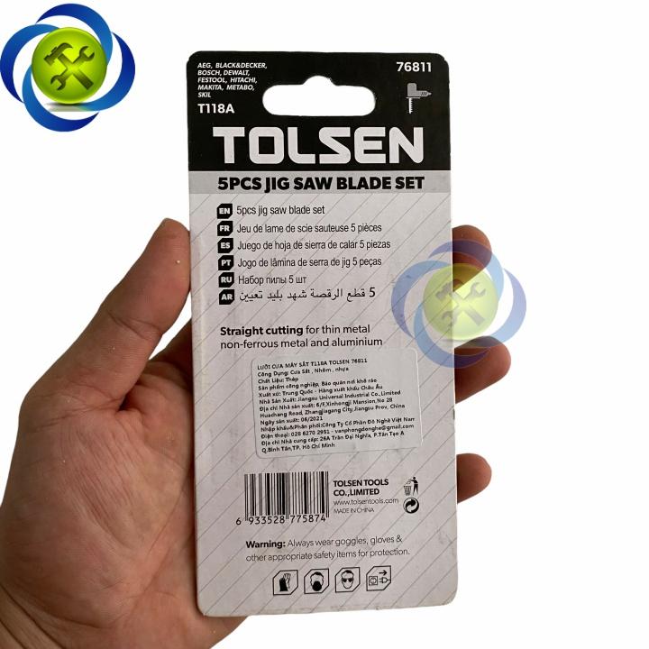 Lưỡi cưa lộng nhựa - sắt Tolsen 76811 75mm, 21TPI màu bạc