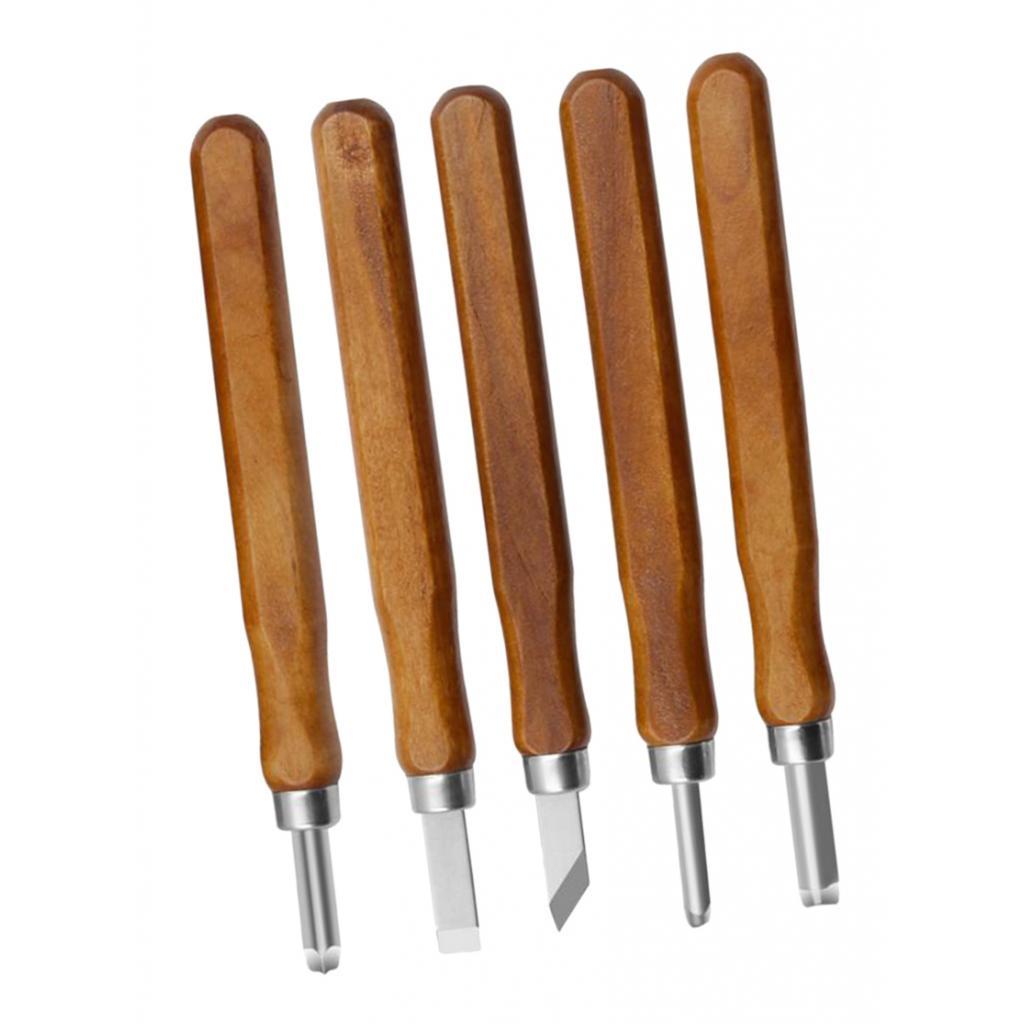 5pcs Woodworking Carving Tools Set Sculpting Knife Kit Durable Hand Chisels