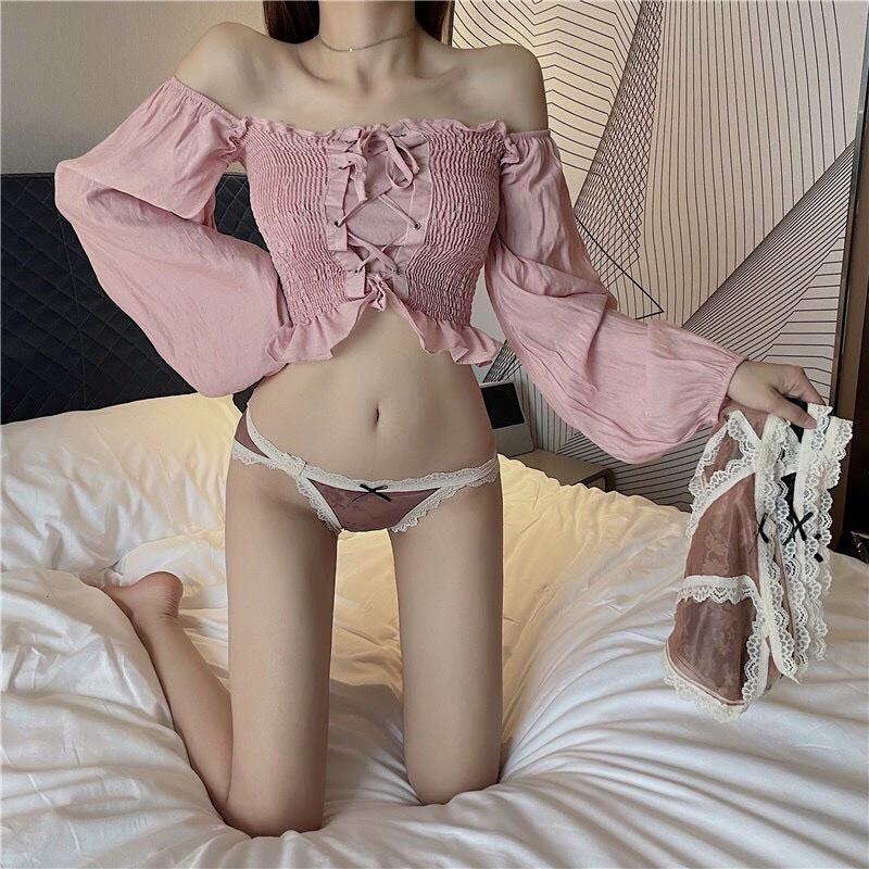 Quần Lót Ren Lưới Cao Cấp Xuyên Thấu Gợi Cảm 9908