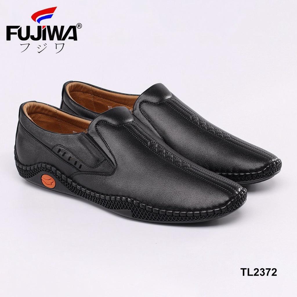Giày Lười Da Nam Da Bò Fujiwa - TL2372. Da bò cao cấp, đế cao su tạo độ bám tốt, bền bỉ theo thời gian