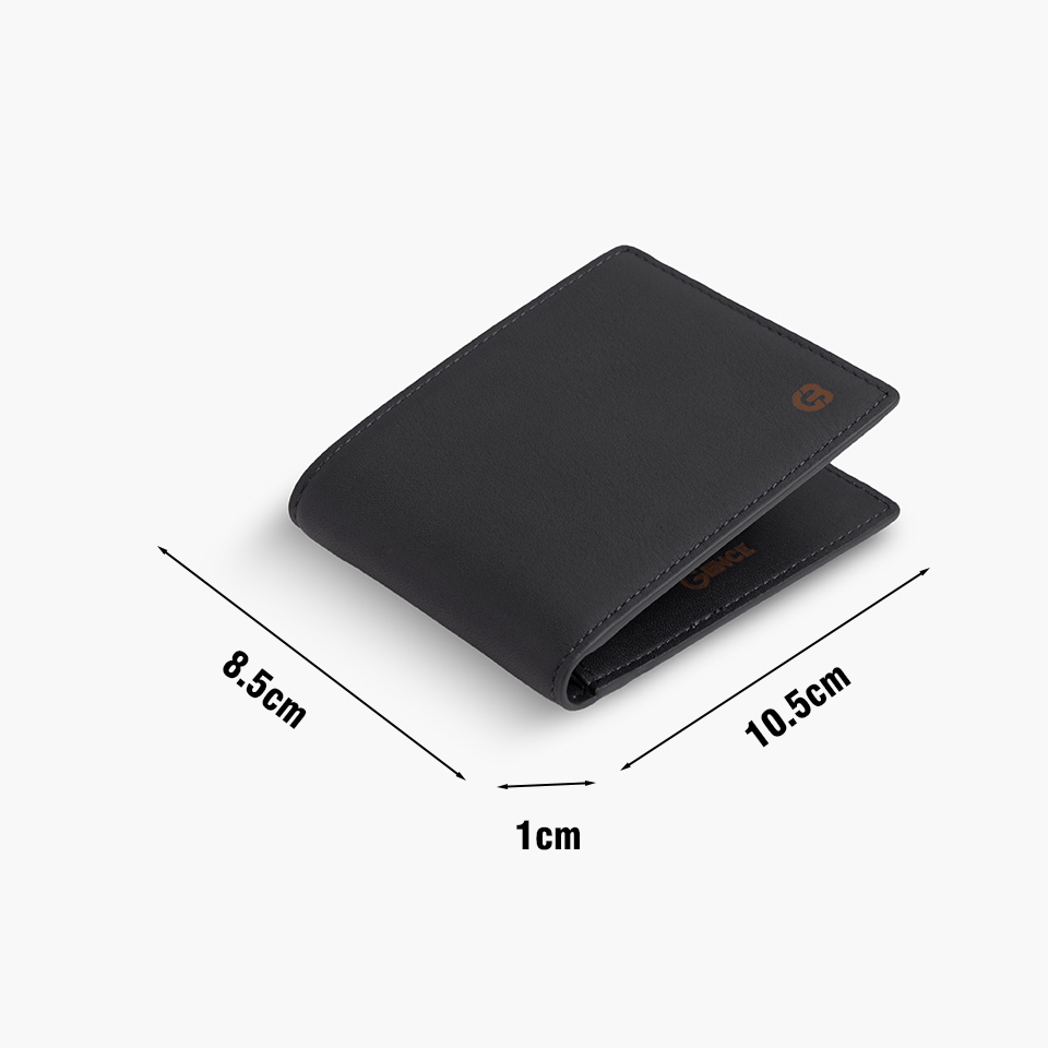 Ví Nam Mini Gence Da Bò Swift Trơn Mềm C08 Màu Xanh | Hàng Chính Hãng