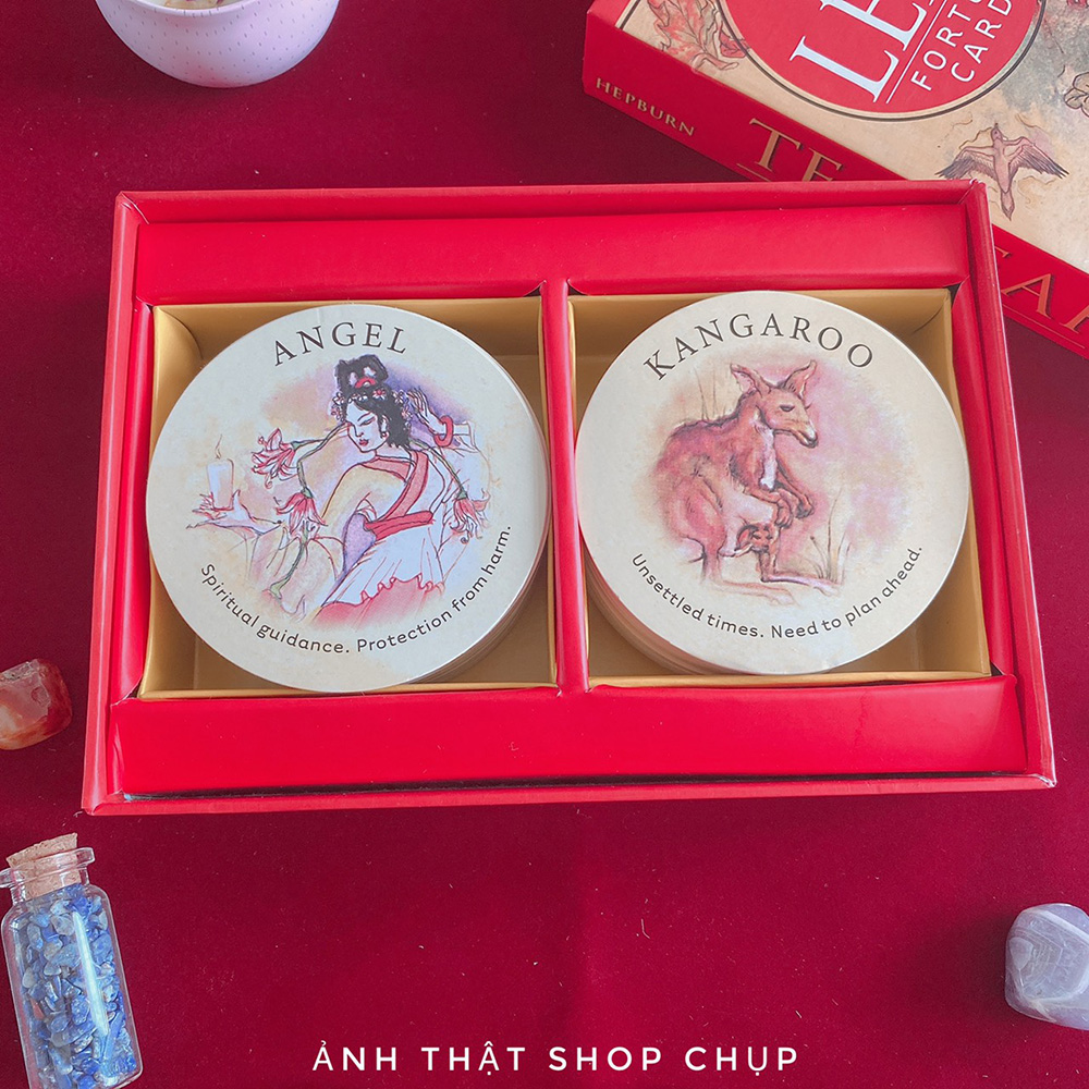 [Size Gốc] Bài Trà Tea Leaf Hand 200 Lá Hộp Cứng Cao Cấp Giấy Dày Cán Màng Tặng Túi Bài Trà Và Link Hướng Dẫn Tiếng Việt Đá Thanh Tẩy