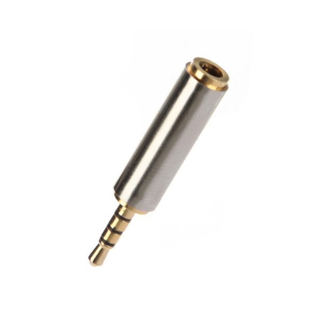 Aux 3.5mm Female to 2.5mm Male Stereo Audio Plug Headphone Jack Adapter