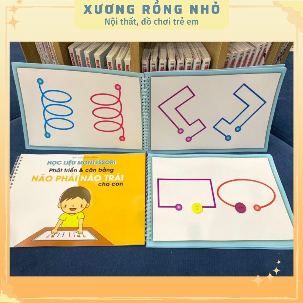 Học Liệu Montessori Phát triển và Cân bằng não trái não phải cho con - Xương Rồng Nhỏ