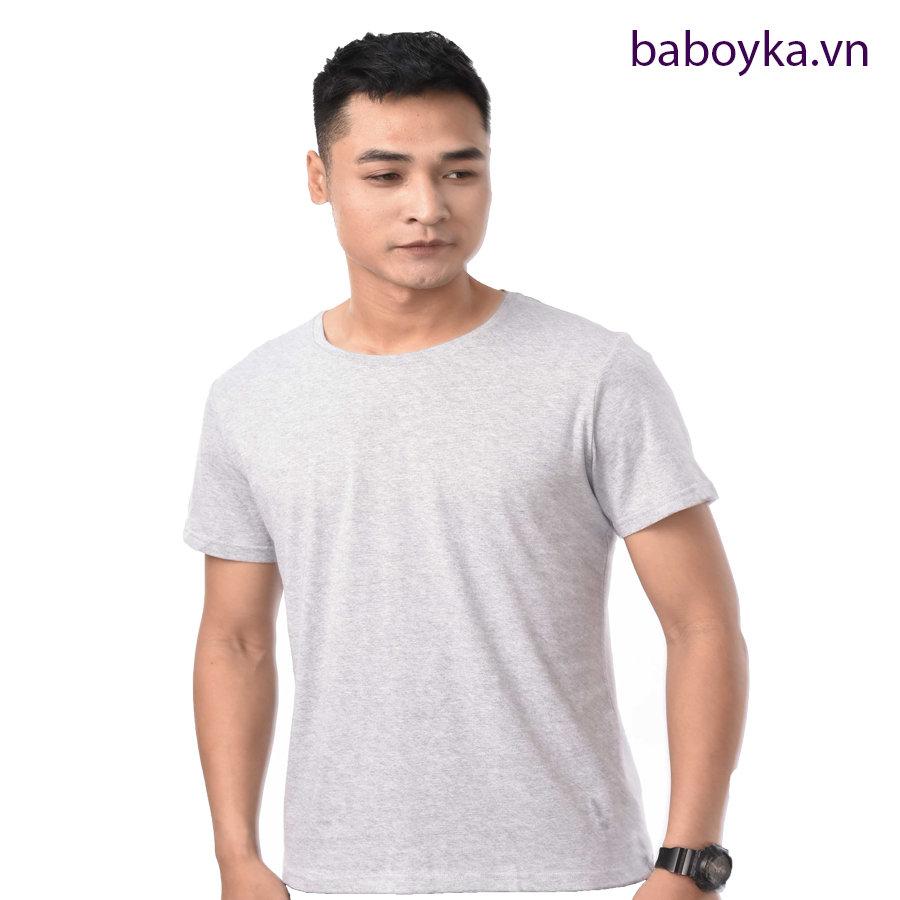 Áo Cộc Tay Nam Baboyka 100% Cotton Chải Kỹ, Dáng Rộng.