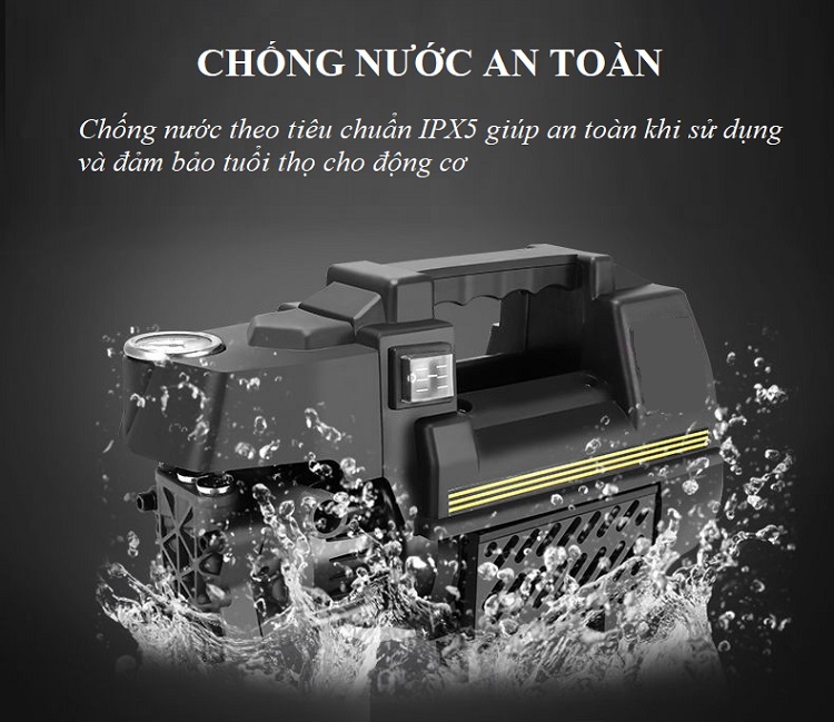 Máy Xịt, Rửa Xe Mini Chống Nước Công Suất Lớn