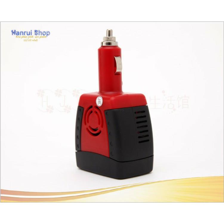 Bộ chuyển nguồn điện trên ô tô từ 12v ra 220v có quạt tản nhiệt - ShopToro - AsiaMart