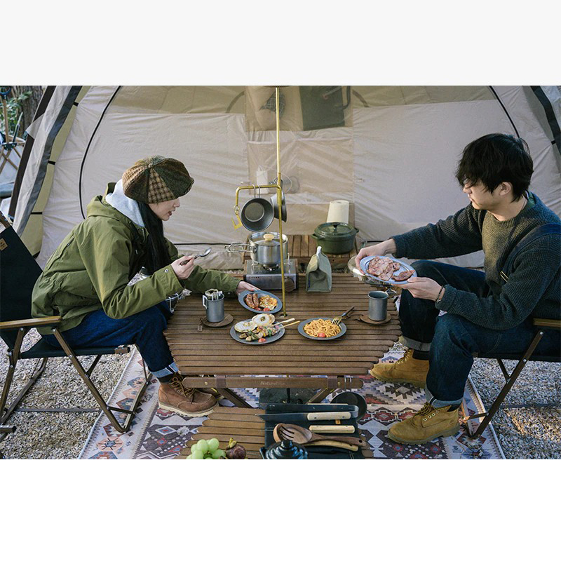Bộ cốc, đĩa, dụng cụ ăn dã ngoại bằng thép Naturehike NH21SJ001 [Hàng chính hãng