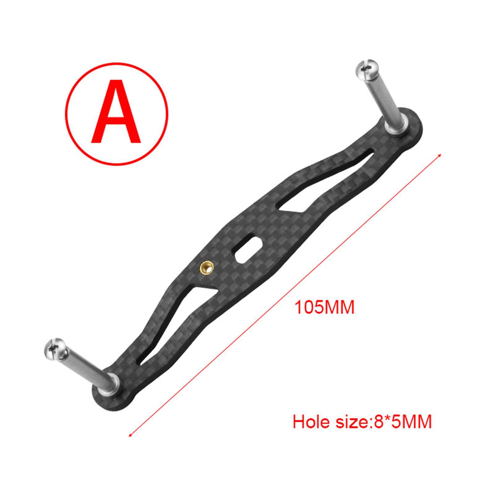 Carbon Baitcasting Reel Handle Left Right Handle Crank Accessory for Casting Reel