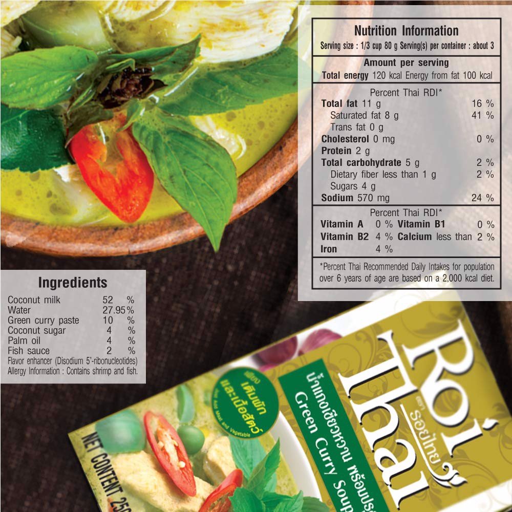 Súp Cà Ri Xanh Roi Thai 250ml - Date: 22/01/2024