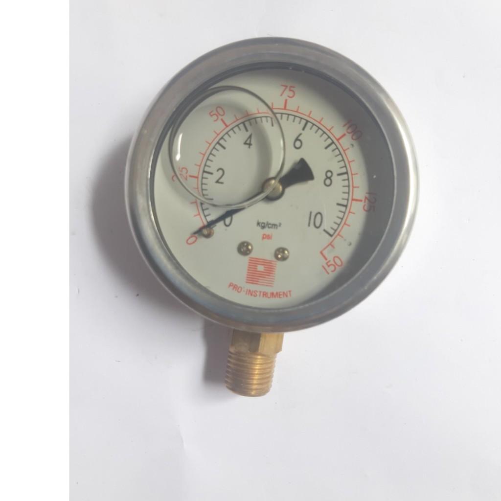 Đồng hồ đo áp suất có dầu 10kg
