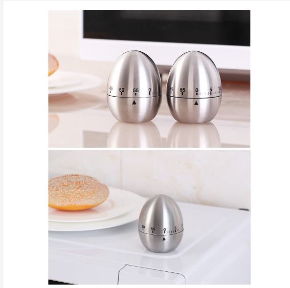 Đồng hồ cơ hình quả táo, quả trứng để đếm ngược giờ, dùng trong nhà bếp, nấu ăn