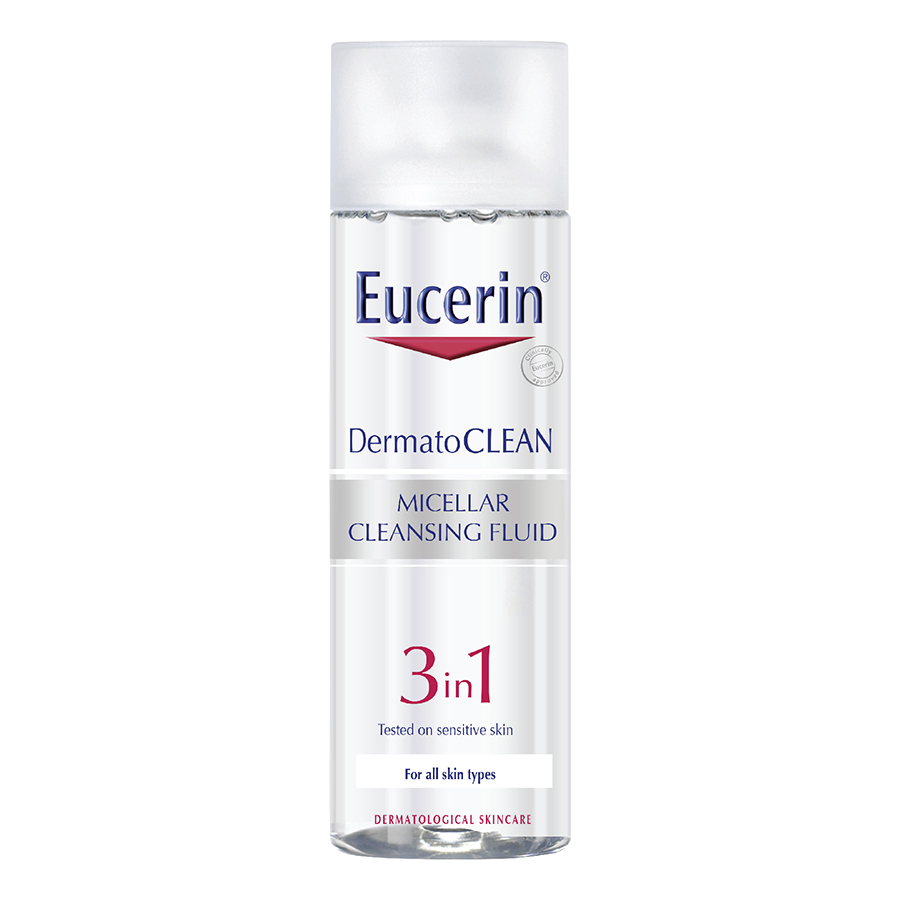 Nước Tẩy Trang Dịu Nhẹ Cho Da Nhạy Cảm Eucerin Dermato Clean Micellar Cleansing Fluid 3 In 1 (200ml)