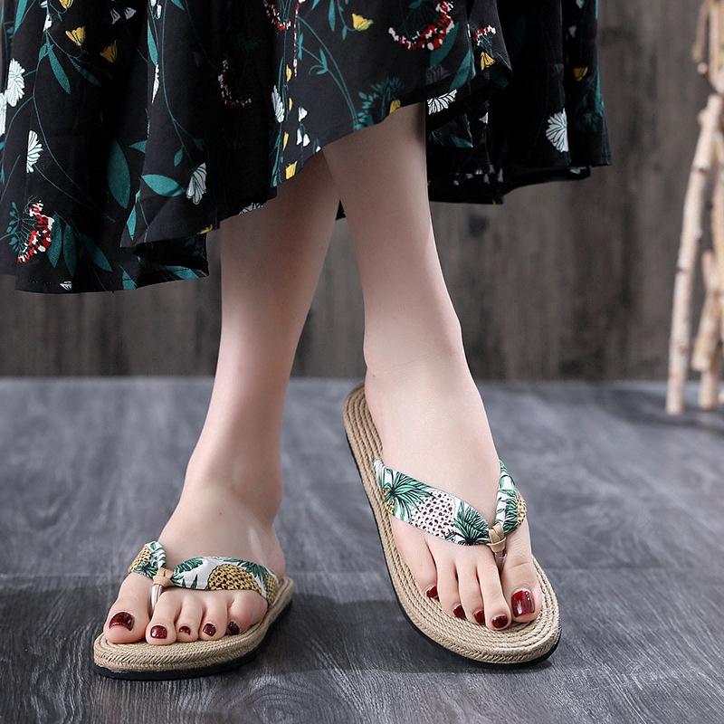 Dép Nữ Quai Ngang Đế Bệt Thời Trang