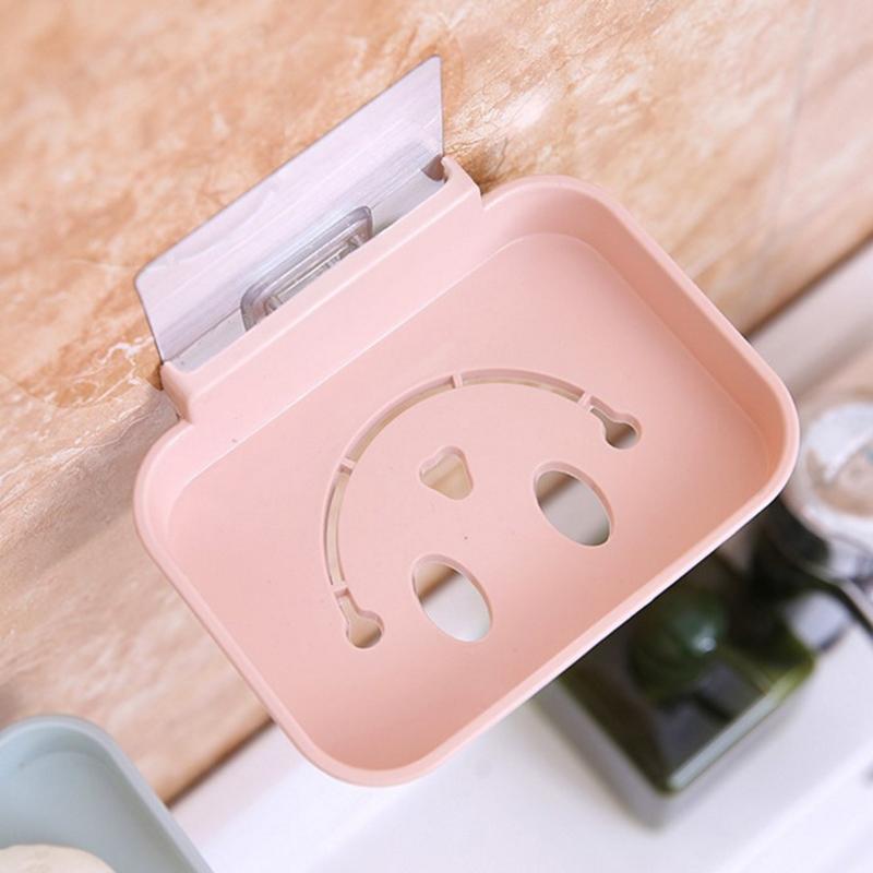 Khay để xà bông dán tường hình mặt cười - Màu ngẫu nhiên